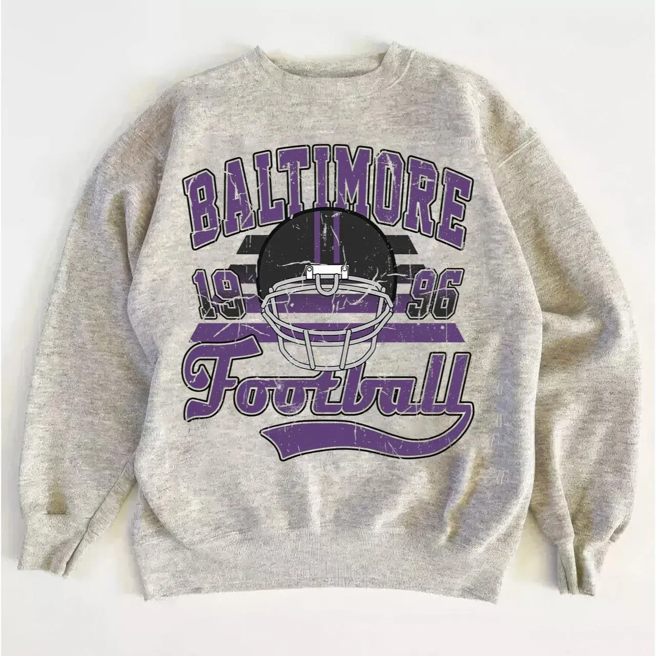 Baltimore Vintage Football Sweatshirt, Retro Baltimore Crewneck Fan Apparel