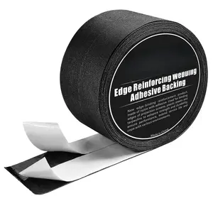 Edge Reinforcing Webbing Tape, Nylon Adhesive Binding Tape for DIY Projection Screens, Tarpaulins, Plastic Sheets,Textile Cloth Fabric Edging Reinforcement (2" Wx32'L)