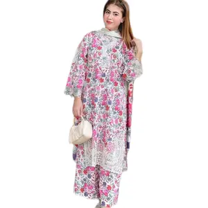 Pakistani Cotton Casual and Eveningwear Comfortable Women's Dress