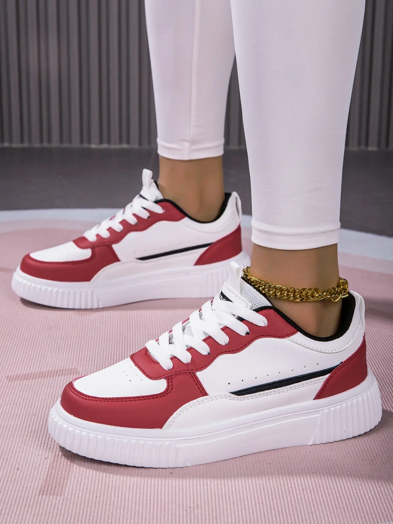 Unisex Casual Shoes, Casual Footwear, Walking Shoes, Simple Fashion Athletic Trainer Sneakers, Laced Soft Sole Flat Comfort Shoes, Lightweight Low Top Daily Wear, Lace Up Trainers