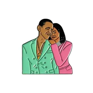 Obamas Love Enamel Lapel Pin