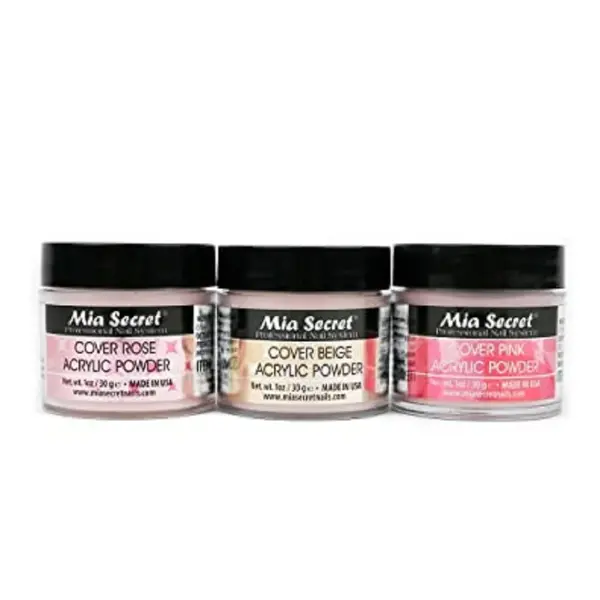 Mia Secret Acrylic Cover Powder 1 oz x 3 (Beige/Pink/Rose)