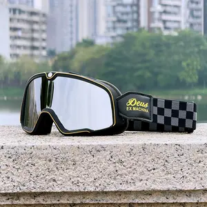Vintage Motorcycle Goggles, Outdoor Cycling Harley Windshield, Anti-Wind Dust Protection, Windproof Goggles, Ideal for Riding, Skiing, Various Outdoor Activities