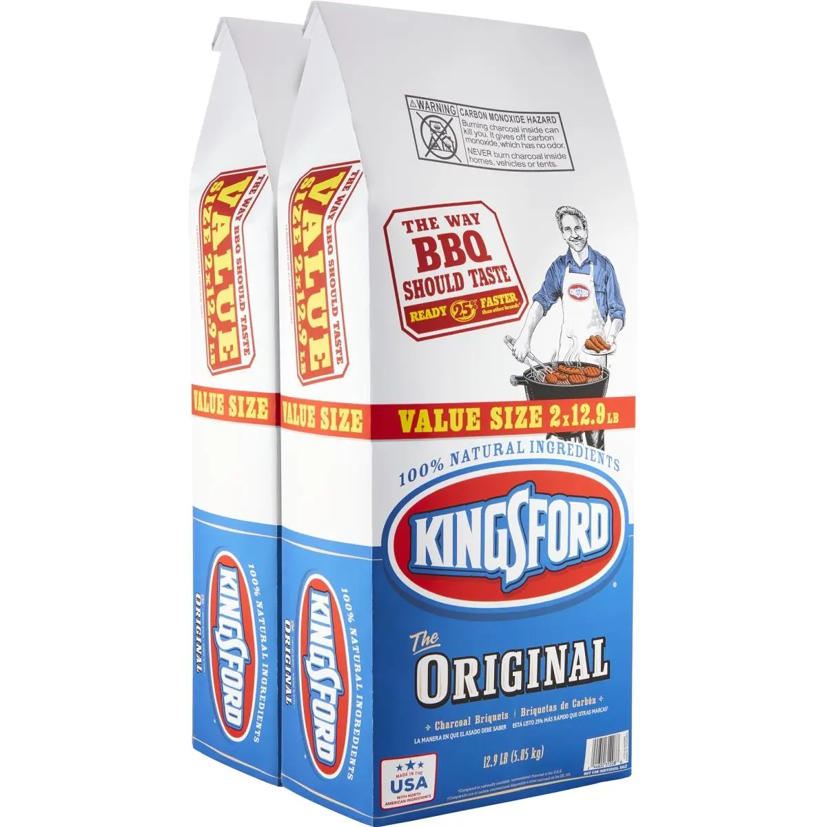 Kingsford Products 250211 12 lbs Original Charcoal Briquettes - Pack of 2