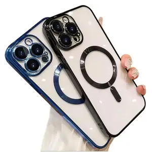 Fancy Transparent Phone Case for iPhone 17 / 17E / 16 / 16E / 15 / 14 / 13 / 12 / Plus / Pro / Pro Max / Shockproof Protection with Camera Lens Cover
