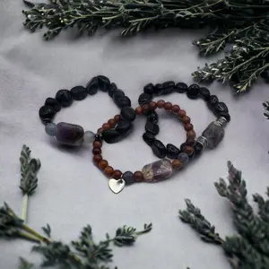 Amethyst Chunk Bracelets