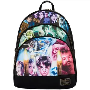 Loungefly Harry Potter Trilogy Triple Pocket Mini Backpack