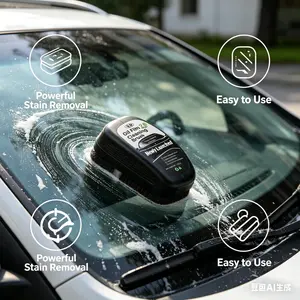 Automotive Handheld Oil Flmr Cream,Glass DecontaminationWithoutTraces,Window Oil Film Cleaning,FastCleaning, CompactAnd Easy To Cary-150g Degreaser Cleaner