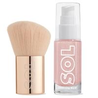 Pink Champagne + Kabuki Brush