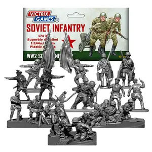 Victrix Soviet Infantry & Weapons 12mm Set for Wargaming with Bonus STL File