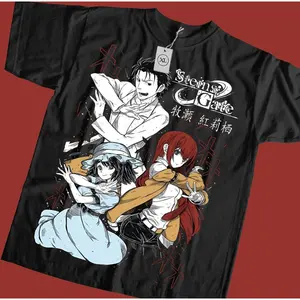 Steins Gate Kurisu Makise T-Shiirt,Manga Top Anime 2023 Graphic T-Shiirt All Size, Classic Fashion, Fits Every Occasion, Simple