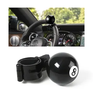 8 Ball Steering Wheel Knob Spinner  Round Billiard Driving Turning Car Power Handle Grip Universal Aid Helper For