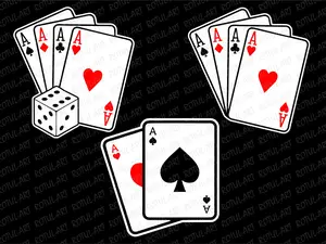 Poker Decks- Vinyl Sticker