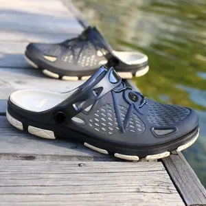 Men's 2-Way Wear Clogs Mules,  Hole Shoes for Outdoor Casual, Lightweight Non-Slip Slip-On Sandals for Youth, Summer Beach Garden Slippers,  weekend lover slides Comfortable Athletic Fashion Sneakers comfy breathable men comfort