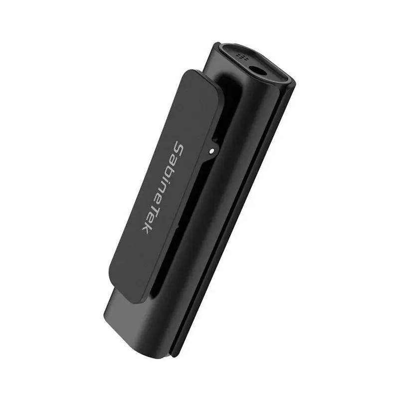Sabinetek S620BK SmartMike Lite Compact Wireless Bluetooth Microphone - Black, Noise-Canceling, iOS/Android-Compatible, Stable Audio Connection, for Recording