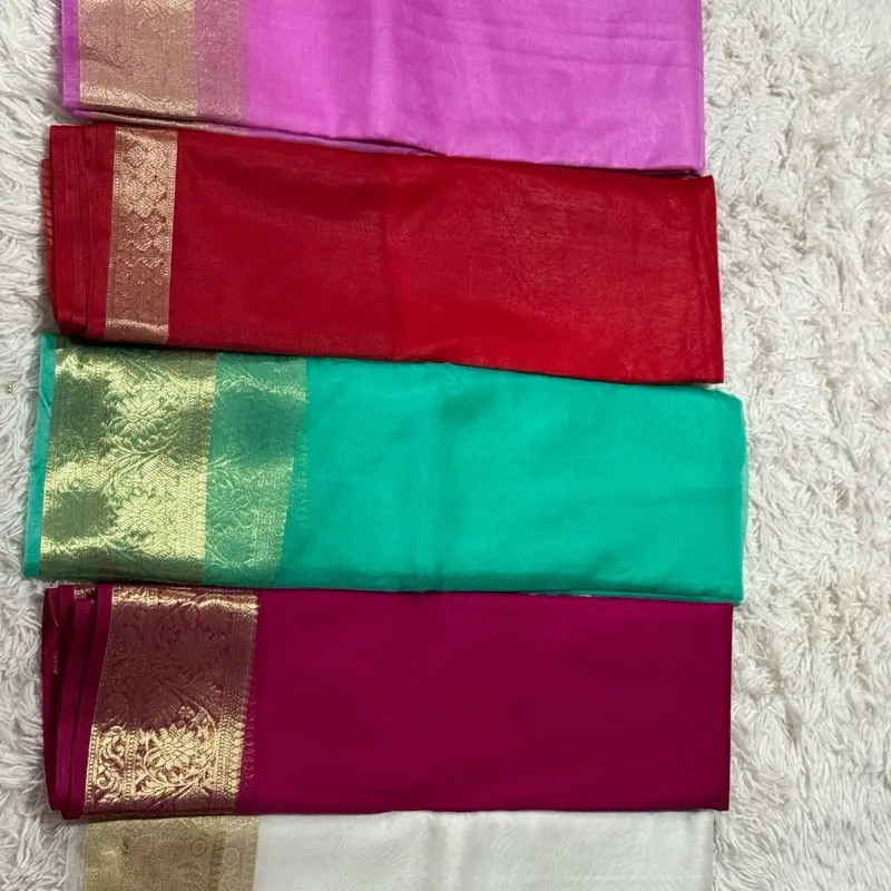 Soft organza saree without blouse Womenswear