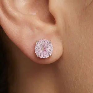 F136 Titanium Single & Dual Color Firework Zircon Earrings, Hypoallergenic G23 Titanium Thin Bar Screw Back Ear Studs for Cartilage & Conch Piercing daily cz