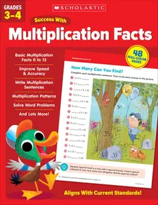 Scholastic Success with Multiplication Facts Grades 3-4 Workbook -- Scholastic Teaching Resources - Paperback