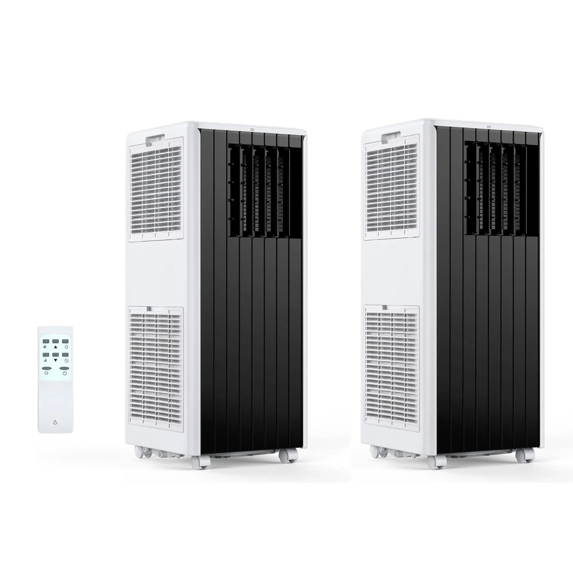 2-Pack 8000 BTU 3-in-1 Portable Air Conditioner with Window Kit & Remote Control