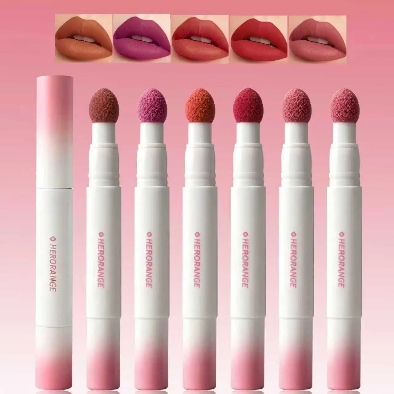 5-Piece Velvet Matte Lipstick Set, Assorted Lipstick Shades - Long-Lasting Korean Lip Color, Waterproof Transfer-Proof Makeup, Creamy Formula for All-Day Wear, All Skin Types - Ideal for Fall Festivals, Halloween Glam, Everyday Glam Gifts, 5 Piece Set