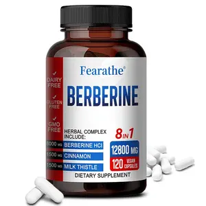 Berberine with Ceylon Cinnamon 6000mg 120 Capsules for Heart Health, Immune Support, Blood Sugar Balance, Metabolism & Overall Wellness