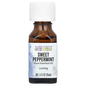 Aura Cacia Pure Essential Oil, Sweet Peppermint, 0.5 fl oz (15 ml)