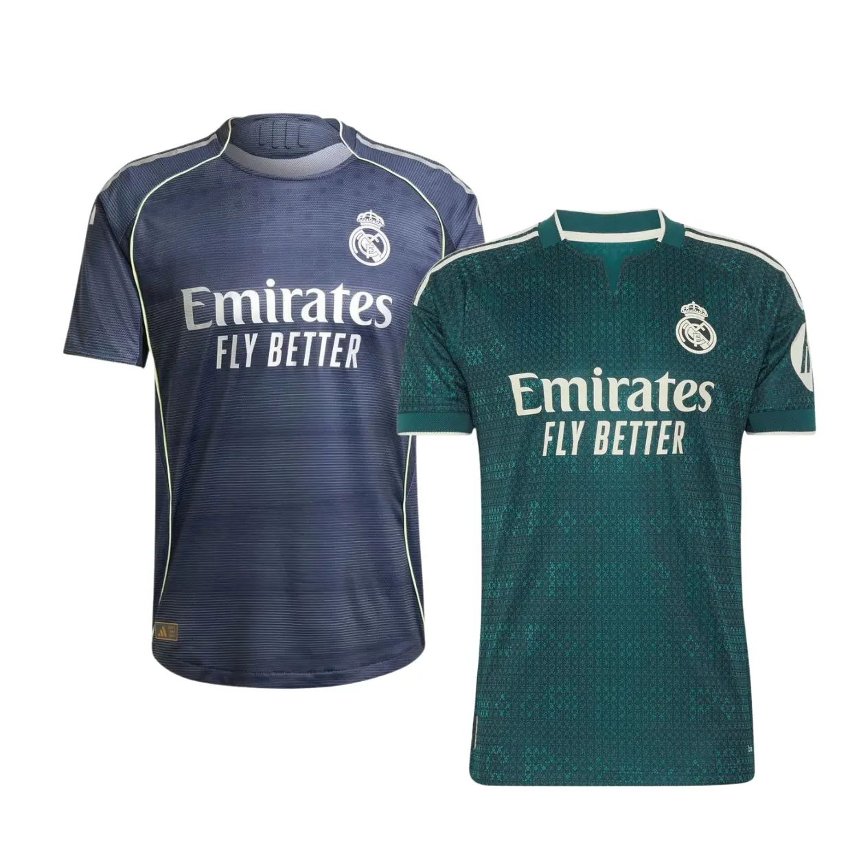 Real Madrid 2026–2027 Soccer Jersey, Dark Green Away & Slate Grey Football Shirt, Lightweight Short Sleeve La Liga Fan Top
