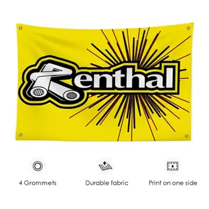 PIKPAKARenthals Racing Motocross Motorcycle Flags Turn Any Wall Into a Statement | 3x5 Ft Custom Banner for Garage, Bedroom, Living Room | Outdoor & Garden Durable Decor