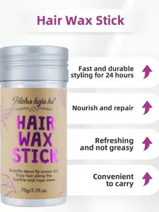 Styling Wax Stick, Perfect For Controlling Natural Or Wig Curls And Asymmetrical Edges, Non Greasy, Suitable For Controlling Curls And Edge Laying, Styling And Shaping Hair Wax Sticks , Nourishing Care, Suitable For Men And Women Hair Waxing Essentials