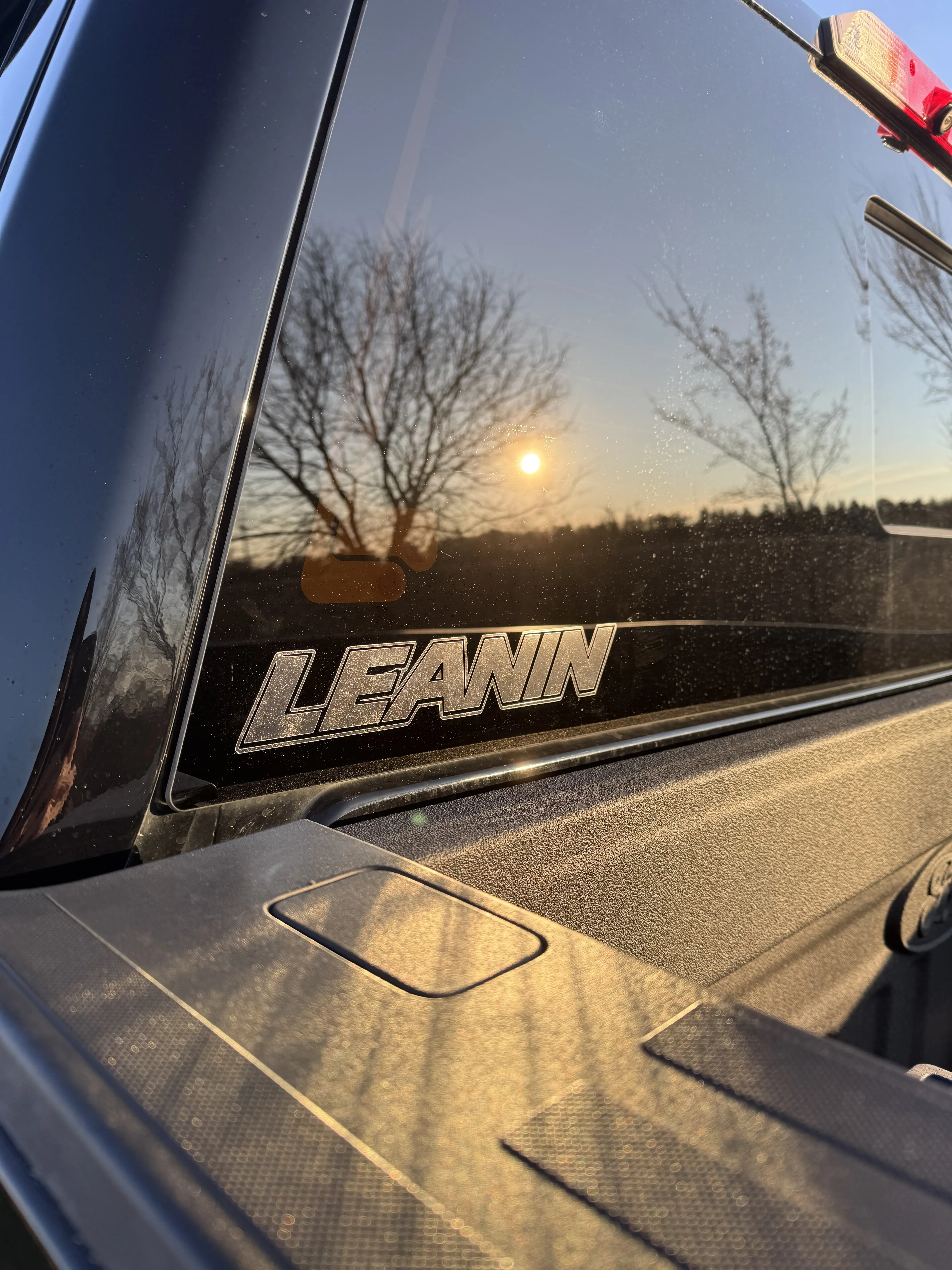 High Quality "Leanin" Vinyl Window Sticker