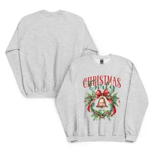 Christmas Girly Sweatshirt – Cute & Festive Holiday Crewneck for Women, Cozy Christmas Outfit, Perfect Holiday Gift, Ready to Ship