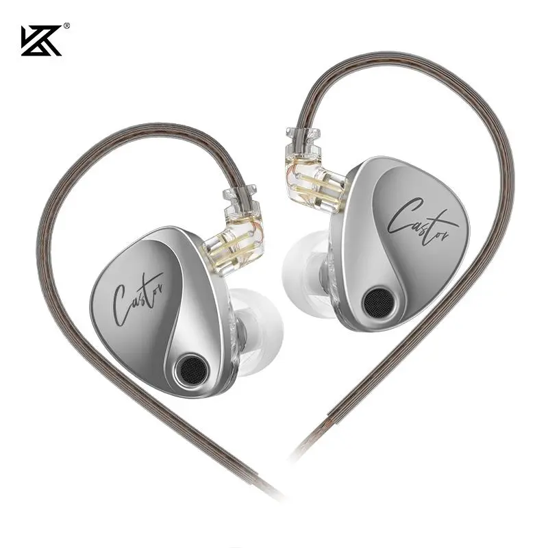HiFi Earbuds Wired Earbuds In-Ear Monitor IEM Earphones Dual Dynamic Driver Noise Isolating Earbuds Adjustable Tuning Earphones 2PIN Detachable Cable Gaming Earbuds Studio Monitor Earphones
