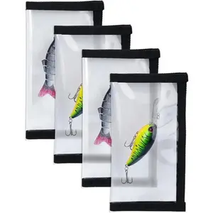 Fishing Gear Bait Protective Cover, Fish Hook Protector, Bait Shield, Ensures Fishing Safety, High-Grade Transparent Anti-Puncture PVC, Easily View Bait, Bait Storage Protective Cover