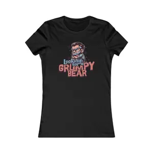 Grumpy Bear (Looking) Femme Fit Graphic Tee - Out x Loud