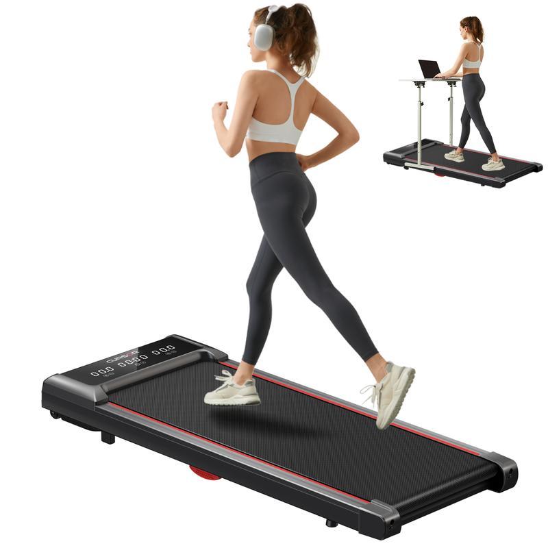Desk Treadmill, HighDefinition Big Screen Walking Pad for HomeSmall, 2.5 HP Quiet Brushless, 265 LBS Capacit