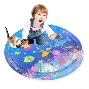 Ocean World Advanced Baby Play Mat, Nursery Development Mat, Multi-Stage Activity Center, Promotes Infant Motor Skills & Sensory Development, Inflatable Game Pad Gift