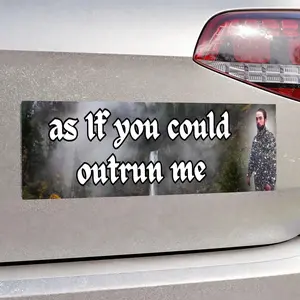 Twilight Edward, As If You Could Outrun Me, cool car sticker, Car Decal Magnet, Cute Bumper Sticker, Car Accessories