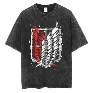 Attack on Titan Survey Corps Emblem Vintage T-Shirt