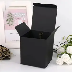 60pcs Square Candle Paper Boxes, Four Colors Blank Cosmetic Boxes, Easy to Fold, Ideal for Weddings Birthdays Parties Gifts