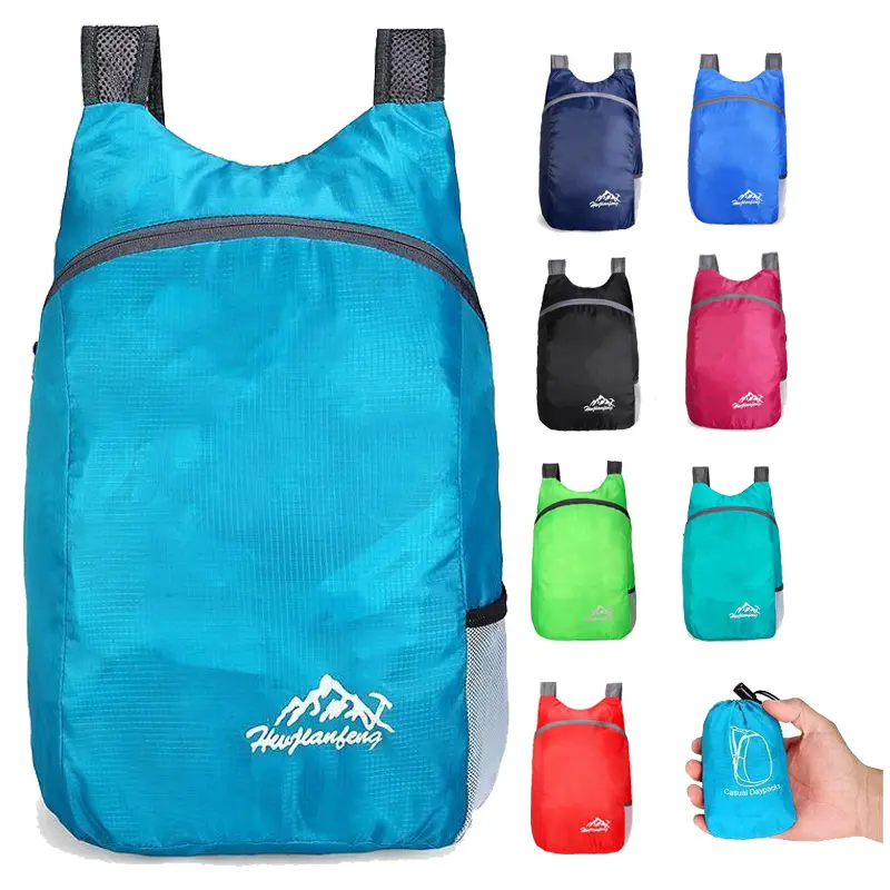 Outdoor lightweight sports bag waterproof backpack wear-resistant travel bag folding backpack small backpack storage small bag
