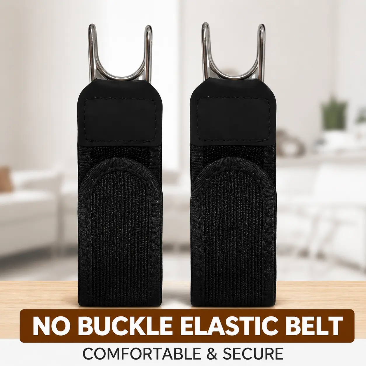 Adjustable waistband, elastic waistband with buckle, lightweight clothing accessory for adjusting the fit of pants, suitable for men and women for everyday wear, work, and outings