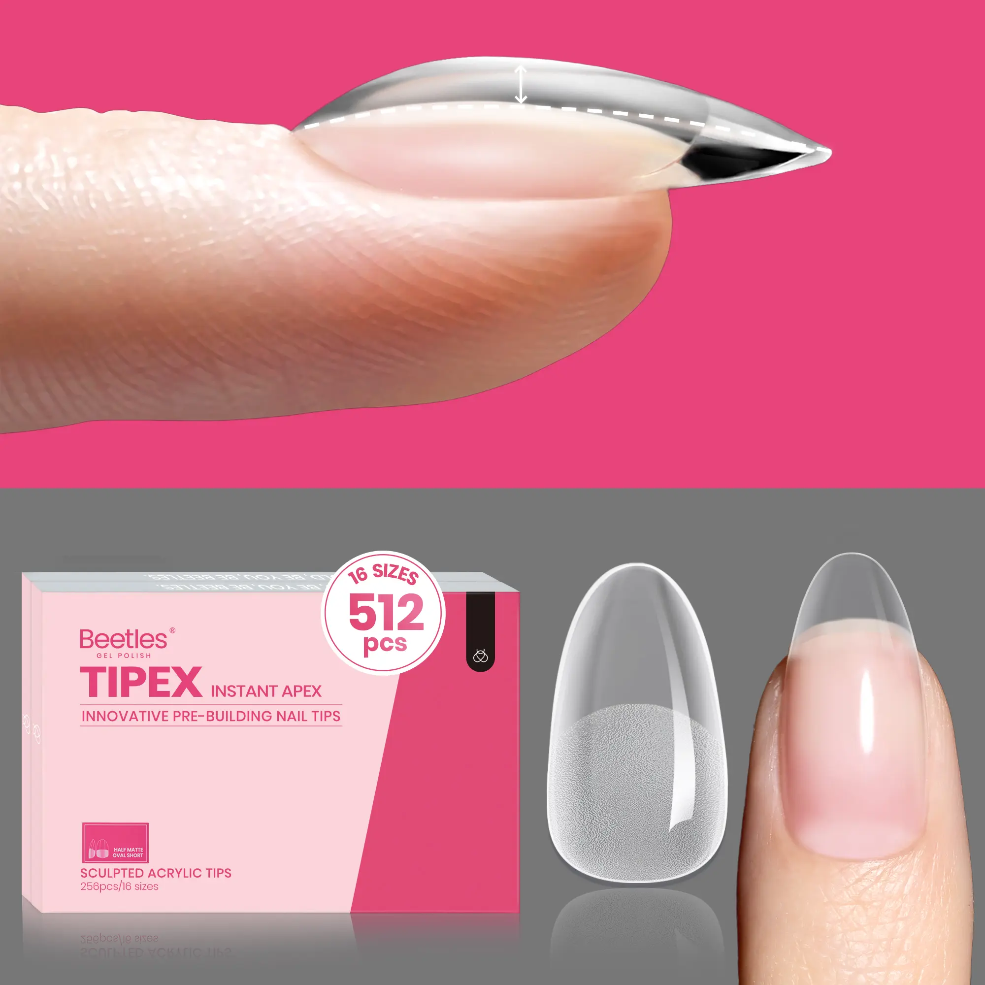 512 Pcs Oval Short（NO GLUE&Lamp）