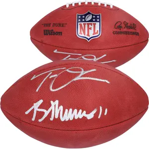 Trevor Lawrence and Brian Thomas Jr. Jacksonville Jaguars Autographed Duke Full Color Football - Fanatics Authentic Certified