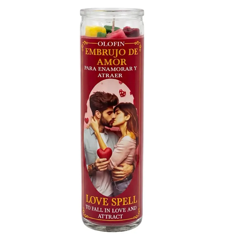 Embrujo Del Amor (Love Spell) Prepared Ritual Candle Perfumed