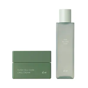 KOY Flow Cell-Code Toner & Cryo Cream Set, Hydrating Toner with Cooling Cream, Smooth & Refresh Finish