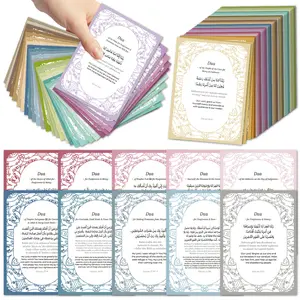 40pcs Ramadan Dua Cards, Bilingual Cards, Islamic Quotes Ramadan Prayer Cards, Scripture Bible Verse Note Cards, Uplifting Cards for Daily Reflection & Inspiration, Ideal for Eid Mubarak Celebrations