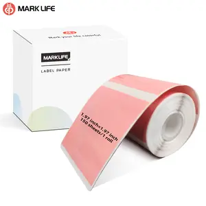 2 Inch Round Thermal Sticker Labels(50mm)- 150 Sheets/Roll, Self-Adhesive Direct Thermal Paper For P50/M110/M220/D100/D200/X4 Printers, Circle Stickers For Reatil Thank You Tags, Food Jars & Gift Packaging