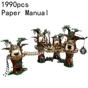 2026 New 1990 Pieces Forest Village  Set Movie Theme Building Toy, Adult Birthday or Christmas Gift, Includes 10236 Set