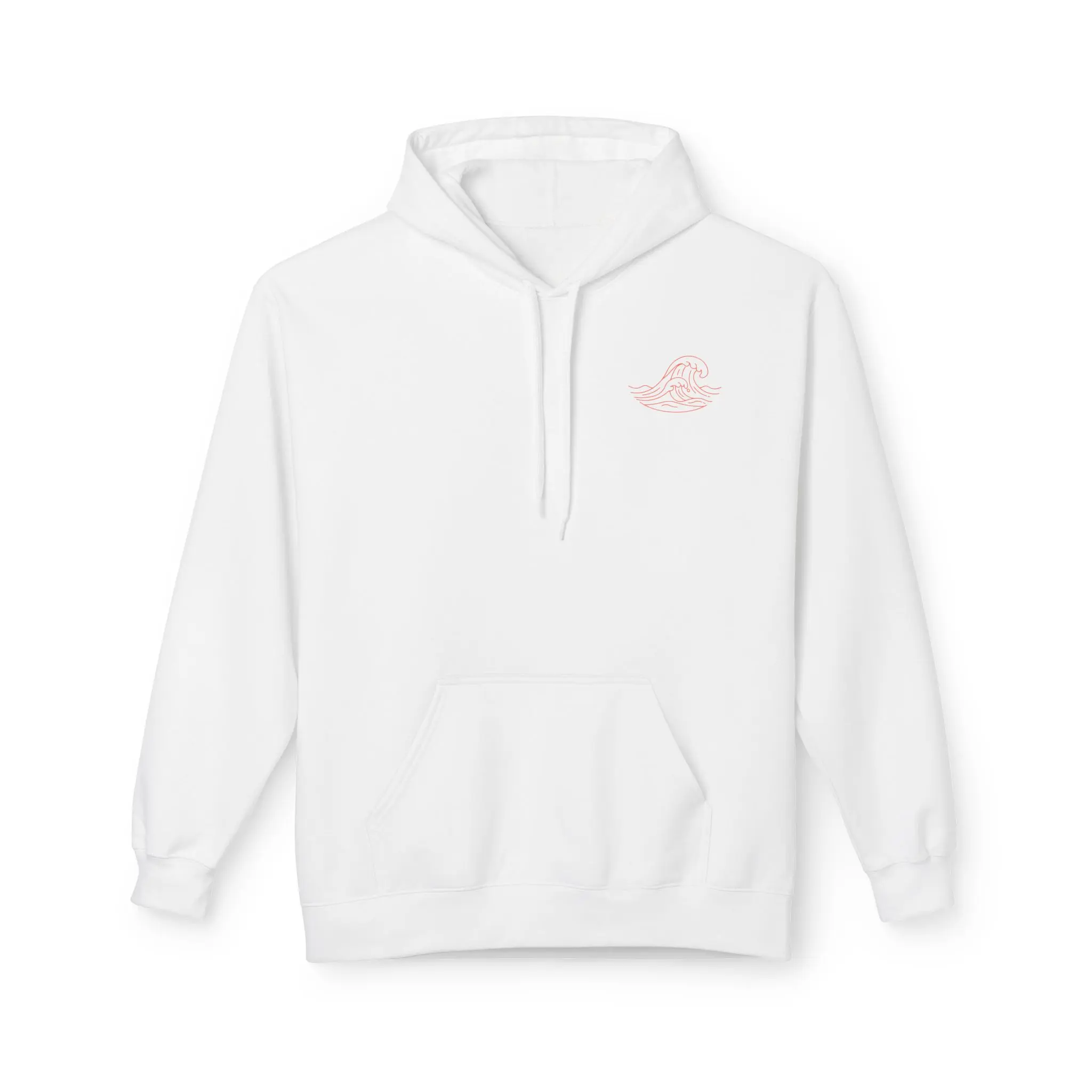 Motion Pink Surf Club Hoodie | Retro Palm Wave Sunset Design