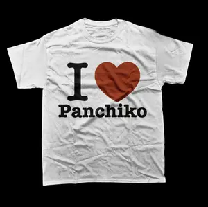 I Love Panchiko T-Shirt, Indie Rock Music Band Graphic Tees, Unisex Tshirt, Gifts Shirt, Menswear Womenswear Streetwear, Aesthetic, Heavyweight Cotton Comfort Top Regular Fit Y2k Outfit Outdoor Affliction Clothes